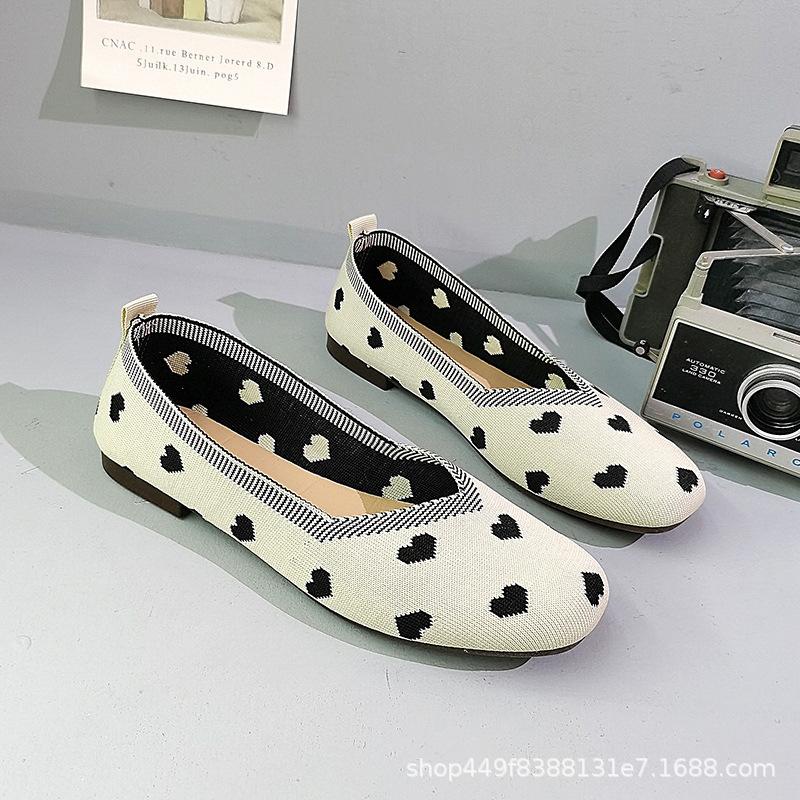 

Female beef tendon soft sole non-slip breathable in the elderly mother casual Doudou shoes one pedal ladyshoes old Beijing cloth shoes 35 белый