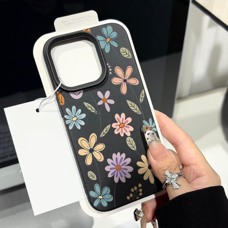 Fall prevention Personalized phone case iphone16pro For iPhone 16 15 Pro Max 16promax 14 13 12 11pro Artistic Flower Pattern