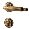 Luxury French Sunflower Yellow Bronze Bedroom Door Lock Indoor Door Handle Silent Split Lock Retro American Wooden Door Lock