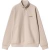 Carhartt WIP American Script FW24 Half Zip Sweatshirt Unisex sweatshirt Peanut I027014-2LP-XX
