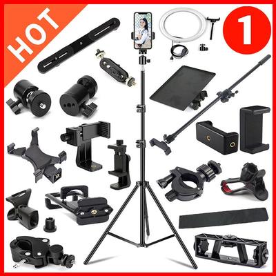Universalus trikojo laikiklis: Mobiliojo telefono, planšetės ir fotoaparato adapteris horizontaliam/vertikaliam fotografavimui - Live transliacijos priedo klipas