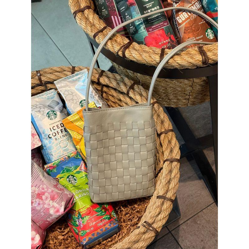 

Женская плетеная сумка из натуральной кожи 2025 Новая сумка из овчины для мобильного телефона Сумка через плечо Мессенджер Белая для мобильного телефона Мини маленькая сумка Agate Gray