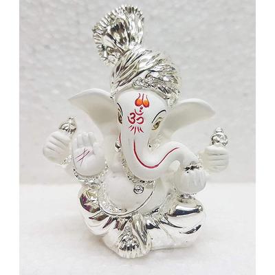 Pagdi Ganesh Idol For Car Dashboard Small Ganesha Murti Ganpati Idol For Home Decor Puja Lord Ganesh Statue Gift