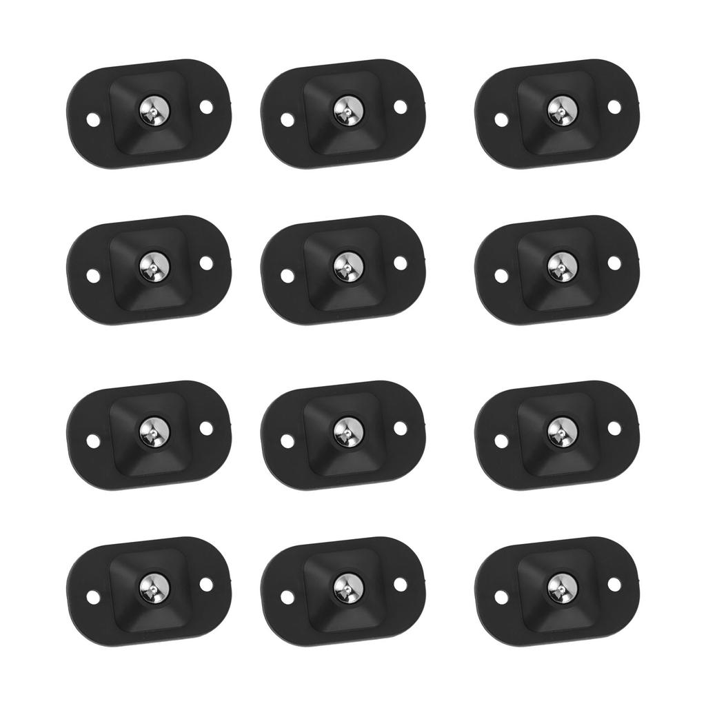 12 STÜCKE Selbstklebende Rollen Mini Schwenkräder Edelstahl Klebepaste Universalrad 360