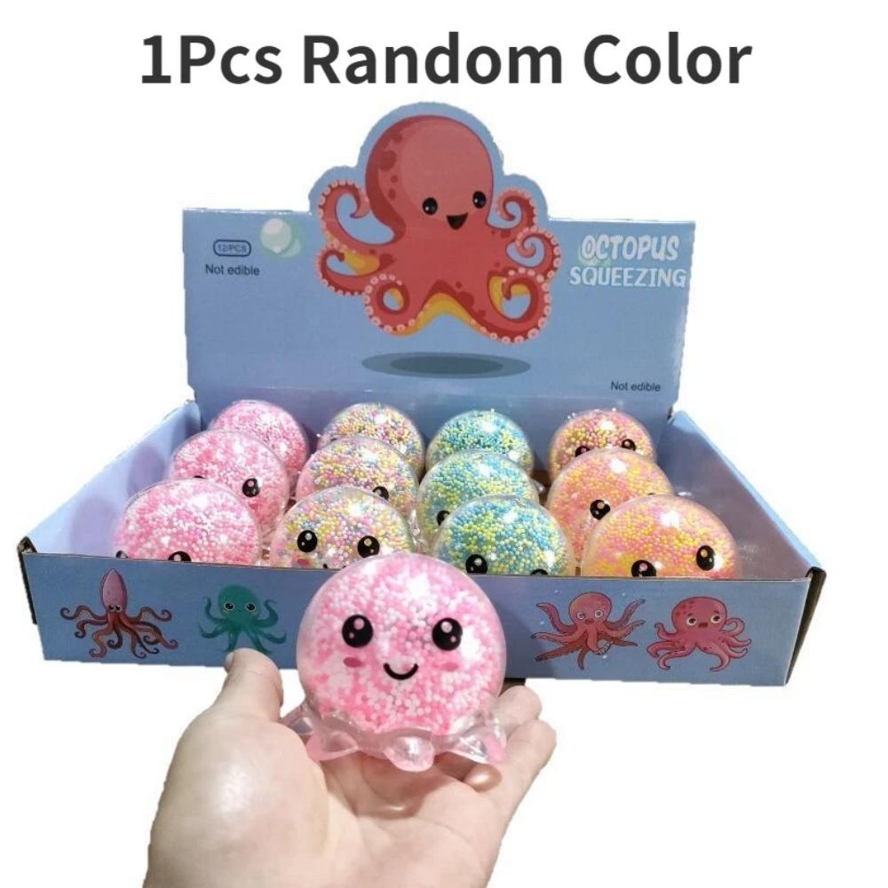 1PCS Fidget Toys for Children Stress Ball Anti-stress Octopus Ball Glowing Lamp Vent Toys Children's Gift Squishy Toy