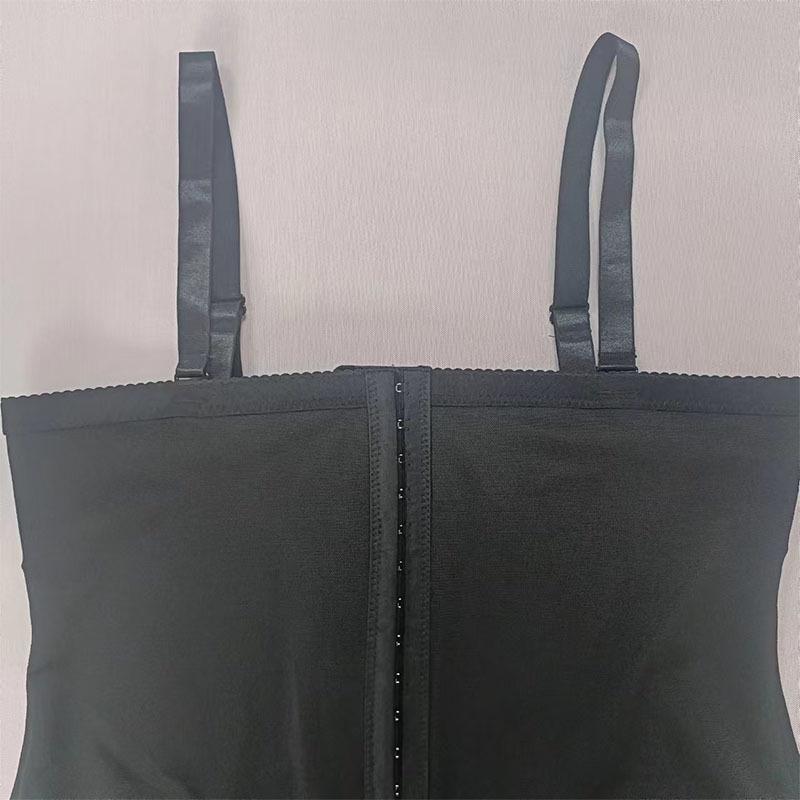 Popular Euro-American Waist Trainer One-Piece Body Shaper with Zipper & Hook Closure for Tummy Control & Hip Shaping