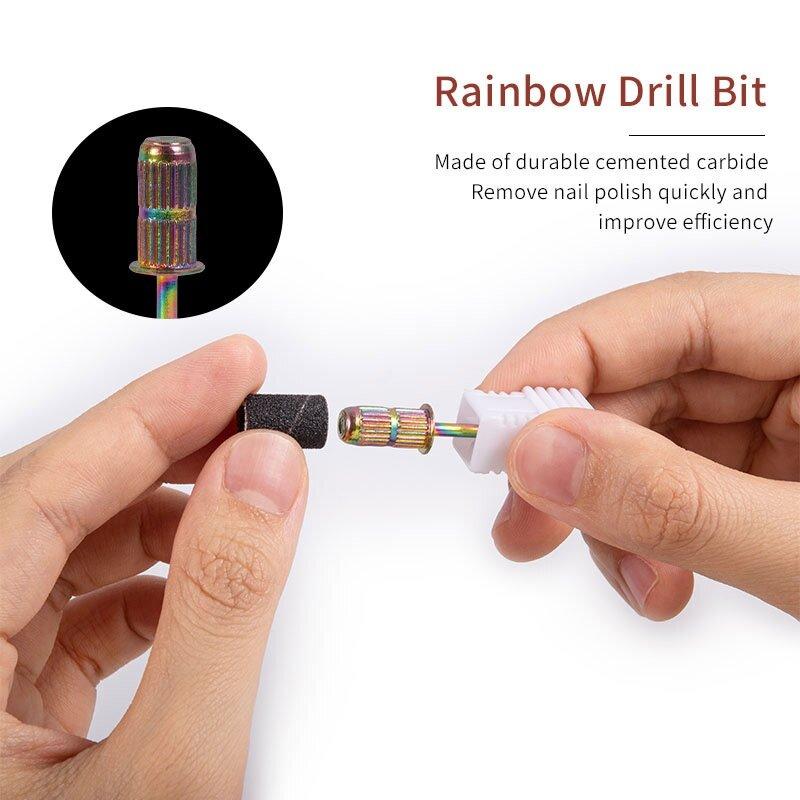 100PC Nail Art șlefuire benzi pentru biți inel de șlefuire mașină electrică înlocuire biți pedichiură instrumente