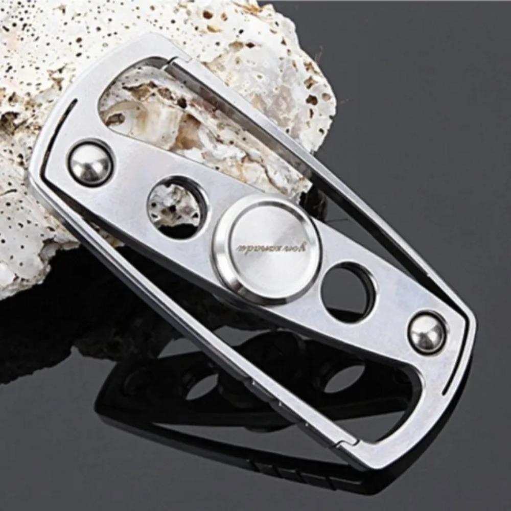 Fidget Spinner Roller Keychain Metal Hand Fingertip Spinning Top Tip EDC Stress Reducing Toys Anti Anxiety Adults Men Children