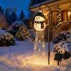Solar Powered Yard Art Decor Snowman Water Fountain Garden Light, Glowing Lamp with Magic Thoughtful Birthday Gifts for Gardeners Effect, Resin