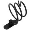Hair Dryer Holder Wall Mounted Bathroom Blower Hanging Rack Organizer Punching Free Black