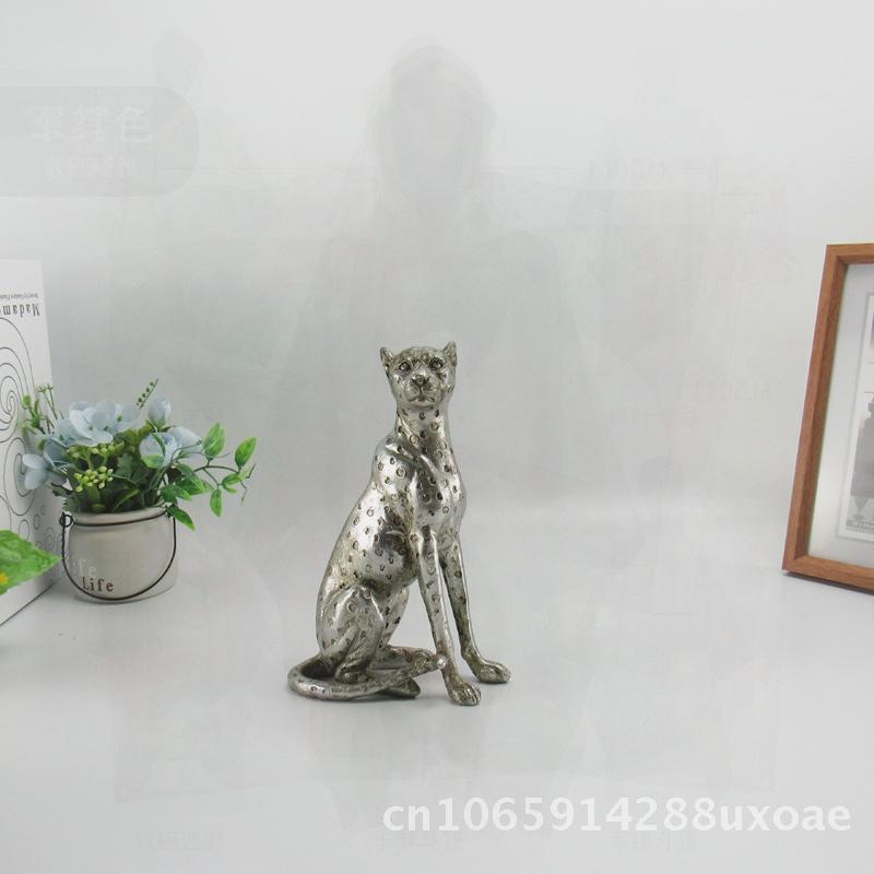 Leopard Resin Craft Home Office Desktop Decoration Tea Pet Ornament Antique Standing & Crawling Styles Available Hot Sale