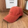 Retro Texture Washed Cotton Soft Top Cap Simple Small Letter Embroidered Baseball Cap Men and Women Daily Shopping Autumn and Winter