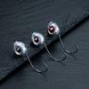 10pcs Big Eyes Jig Head Fishing Hooks with Mustad Hook 2.5g 3.5g 5g Fish Head Fishhook for Fishing Tackle Free Soft Worm Lure