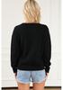 2025 Fall Women's Long Sleeve Letter Print Casual Pullover Sweater