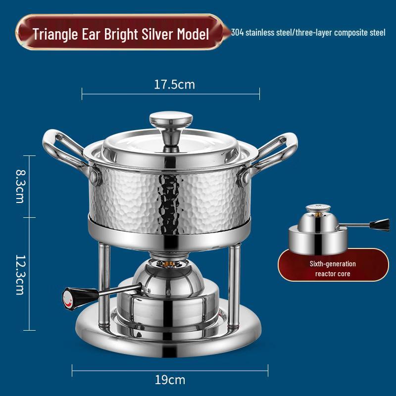 Wutuo Stainless Steel Mini Hot Pot Set with Gas Stove