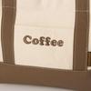 Canvas Logo Embroidered Mini Tote