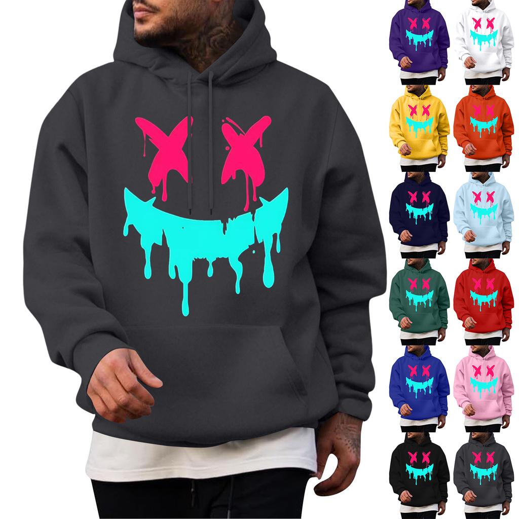 Men's Casual Hoodie Fashion Sweatshirt With Hood Leisure Tops Teenager Streetwear Fashion Long Sleeve Shirt Warm