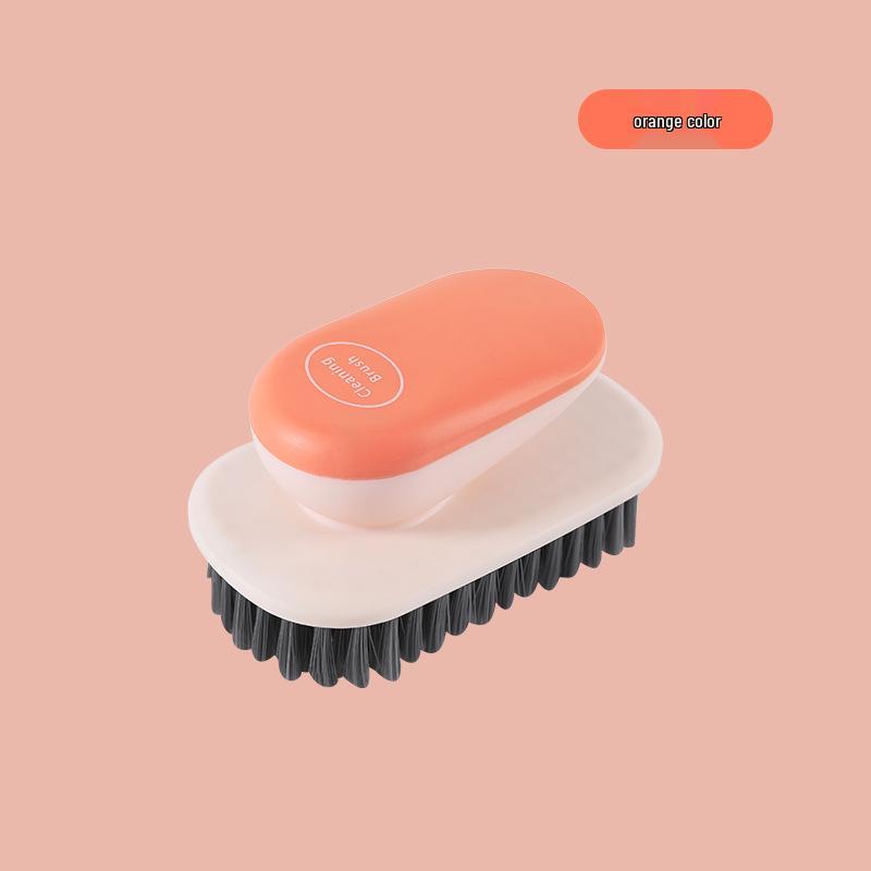 Nordic Style Soft Bristle Shoe and Laundry Brush with Long Handle - Gentle Cleaning for Shoes and Clothes