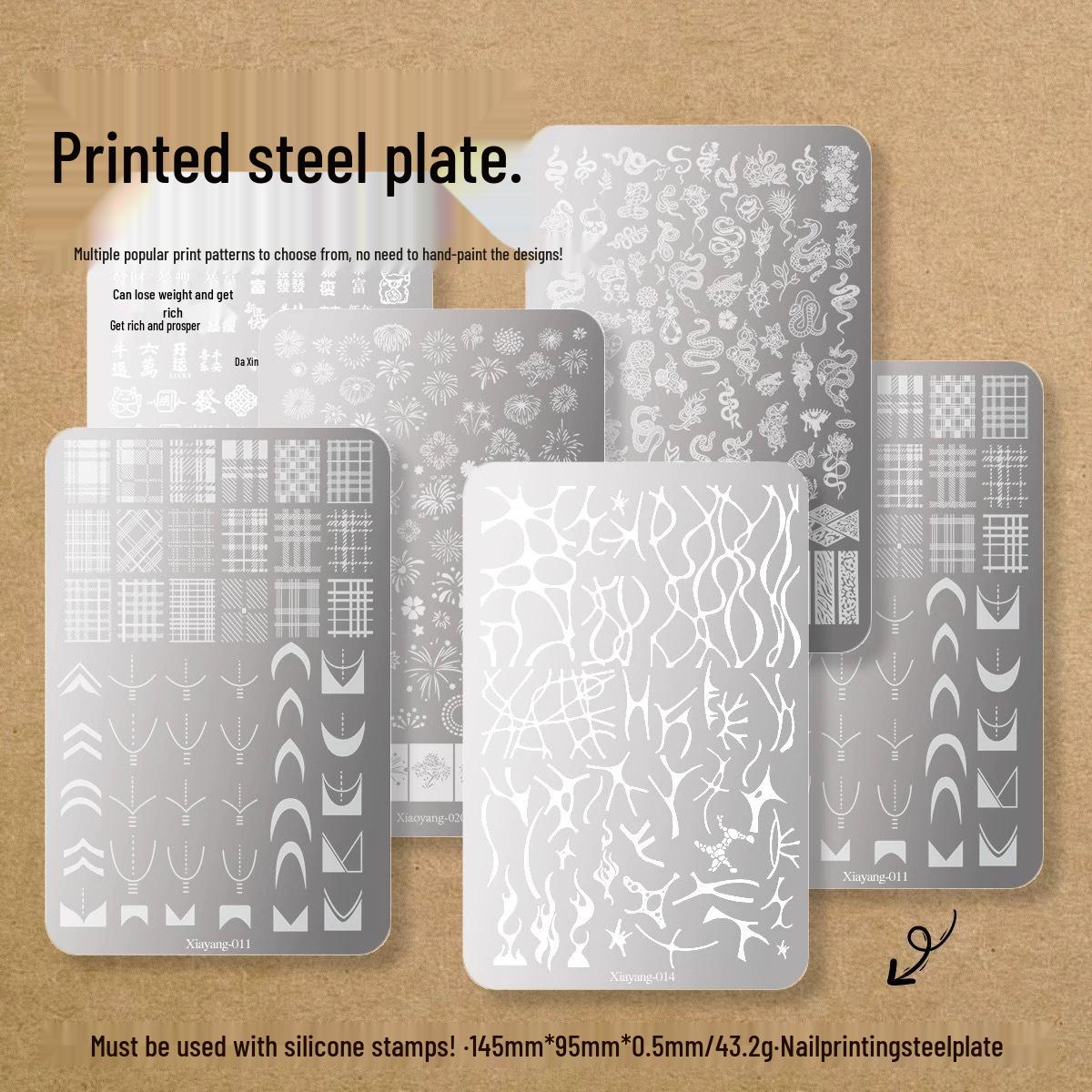 

Nail Art Stamping Plate: Butterfly, Floral, Leaf, Lace