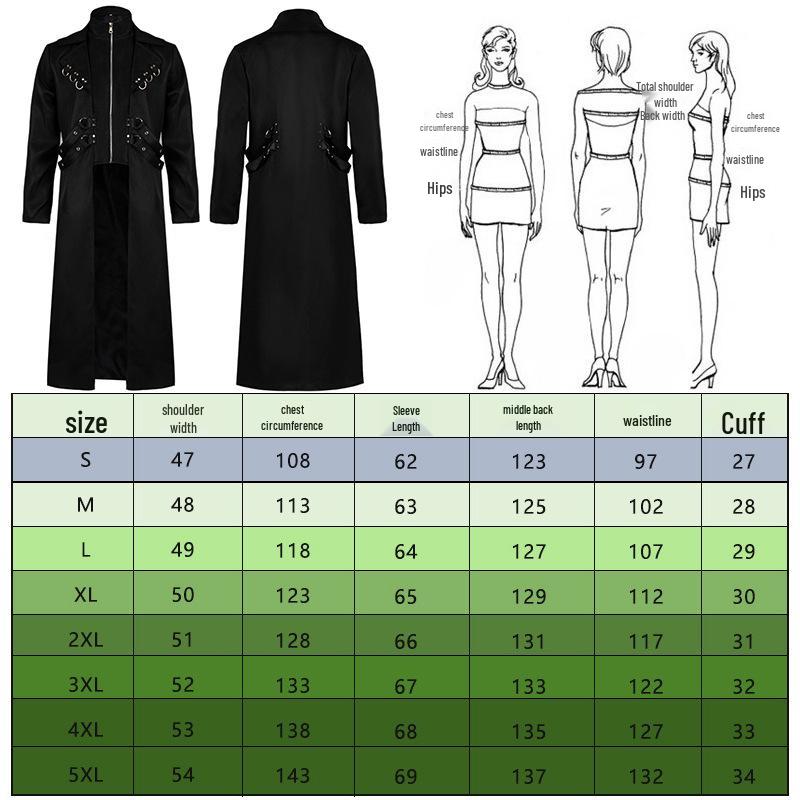 Gothic Halloween Autumn/Winter Men's COS Costume Coat