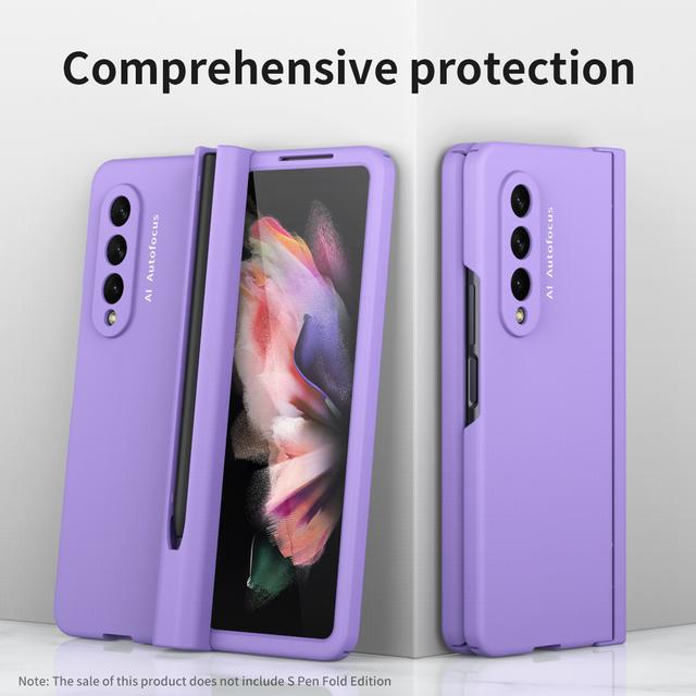 

Полная защита переднего экрана защитная пленка чехол для Samsung Galaxy Z Fold 4 Fold3 Fold4 Fold2 Fold 3 2 Zfold3 5g S Pen чехлы for Samsung Z Fold 4 фиолетовый