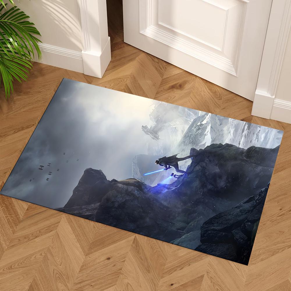 Star Wars Carpet Perfect for Foyer Dining Room Living Rooms Bedrooms Anti-slip Rug Anime Office Decor Birthday Christmas Gift
