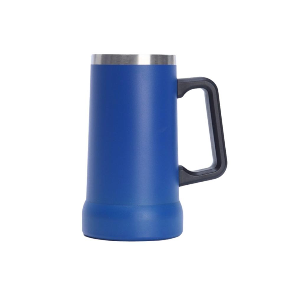 

Big Capacity Thermal Drink Mug Stainless Steel Thermos Cup Drinkware Coffee Tumbler Party синий