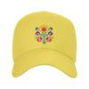 Cool Poland Folk Floral Baseball Cap Unisex Women Custom Adjustable Adult Polish Floral Art Dad Hat Outdoor Snapback Caps