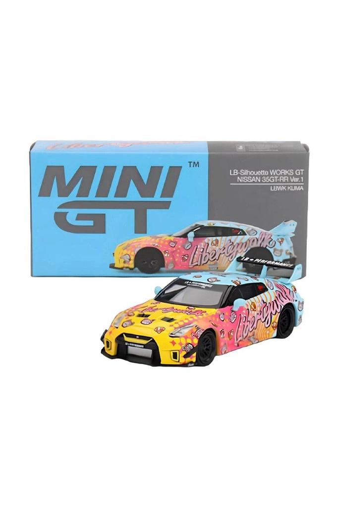 MINI GT WORKS GT Nissan Version 1 LBWK KUMA Finished Product 1/64 LB-Silhouette 35GT-RR (Left-Hand Drive)