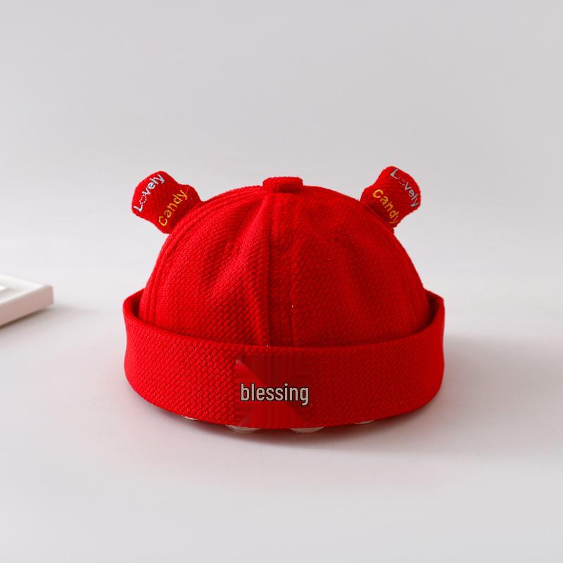 Infant Red Birthday Hat: Festive Spring/Autumn Toddler Cap for Babies