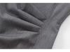 2025 Spring/Autumn Women's Sleeveless Round Neck Midi Dress with Waist Pleats