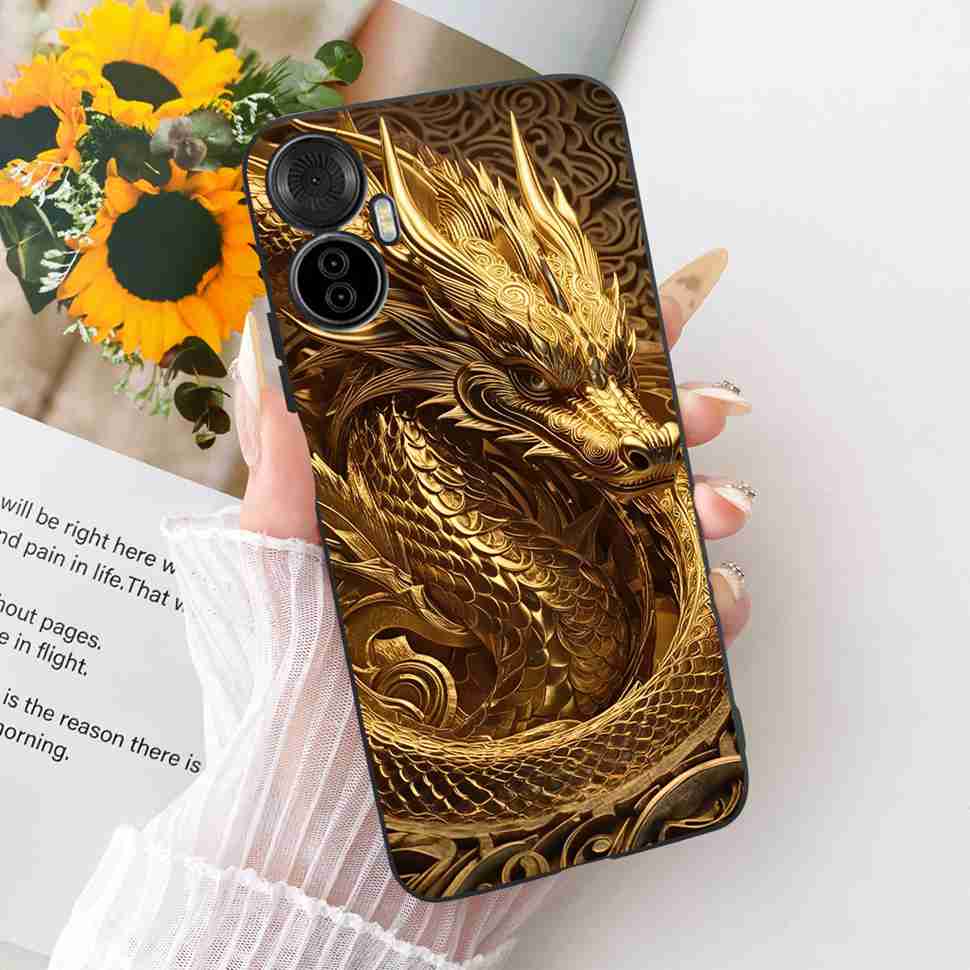 For Itel S18 Pro 6.6" Case Simple Style Pop Patterns Silicone TPU Black Cover Shockproof For ITEL S18 Pro S18pro Phone Cases