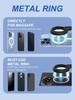 Magnetic Car Phone Holder-Adjustable Ball Joint, 360° Rotation, Strong Neodymium Magnet & Built-in Magnetic Ring, Universal Fit