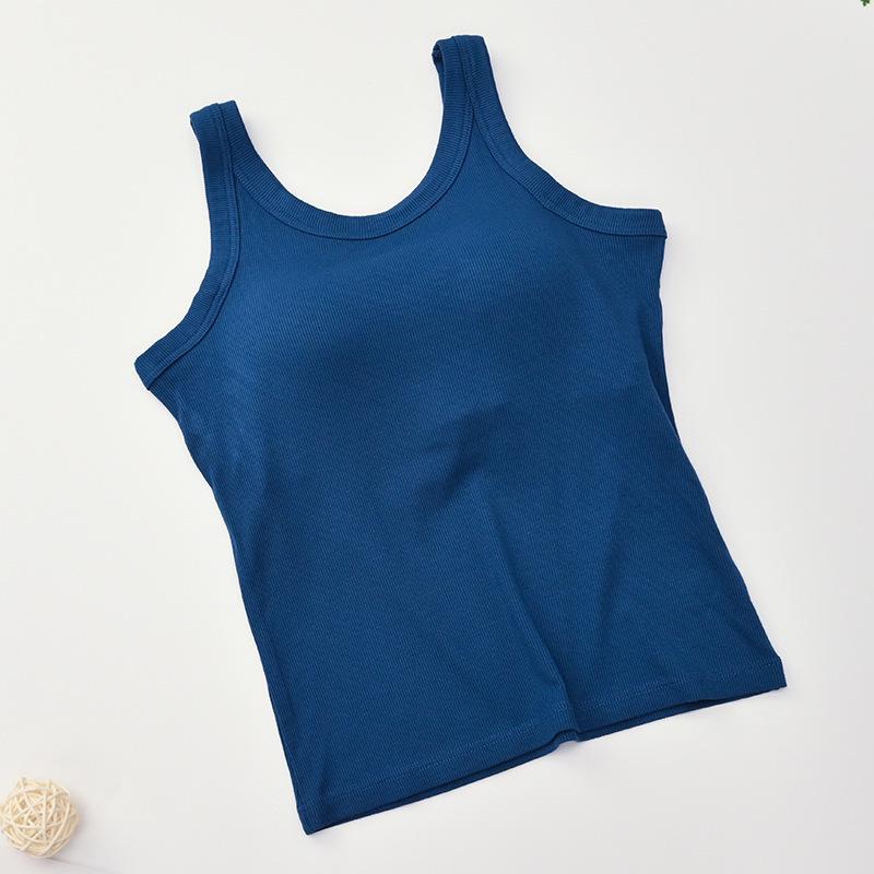 Versatile Modal Women's Tank Top with Built-In Bra & Padding - Perfect for Underwear or Outerwear