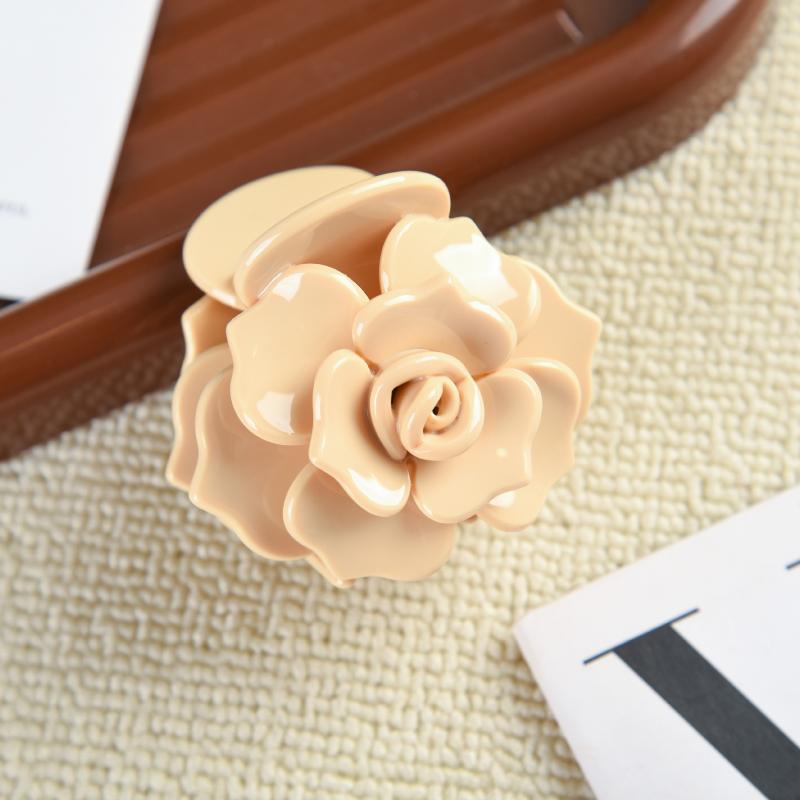 Dolce Camelia Rosa Acetato Pinza per Capelli Serie Floreale Pinze per Capelli Pinze per Capelli Trendy INS per Donne Ragazze Accessori per Capelli