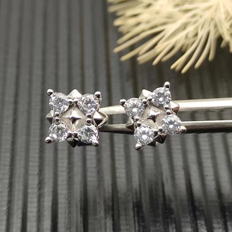 High Quality Classic Fashion Jewelry Trendy David Yurm Sparkling Zircon 24K Gold Plated Original Logo Earrings Gift