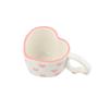 Creative Love Heart Cup 250ml Tea Milk Cups Durable Ceramic Mugs  Home