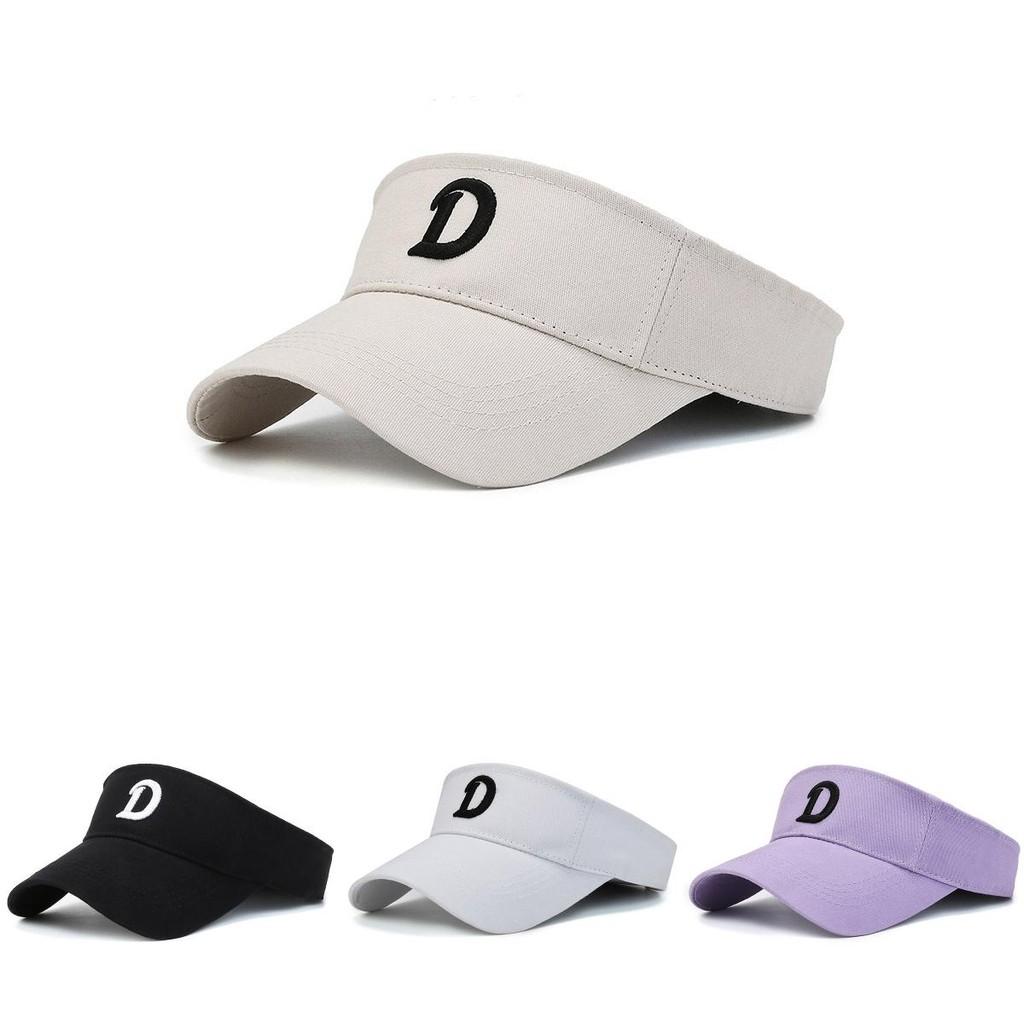 Embroidered D Letter Spring Couple Sun Hat Mountaineering Breathable Top Empty