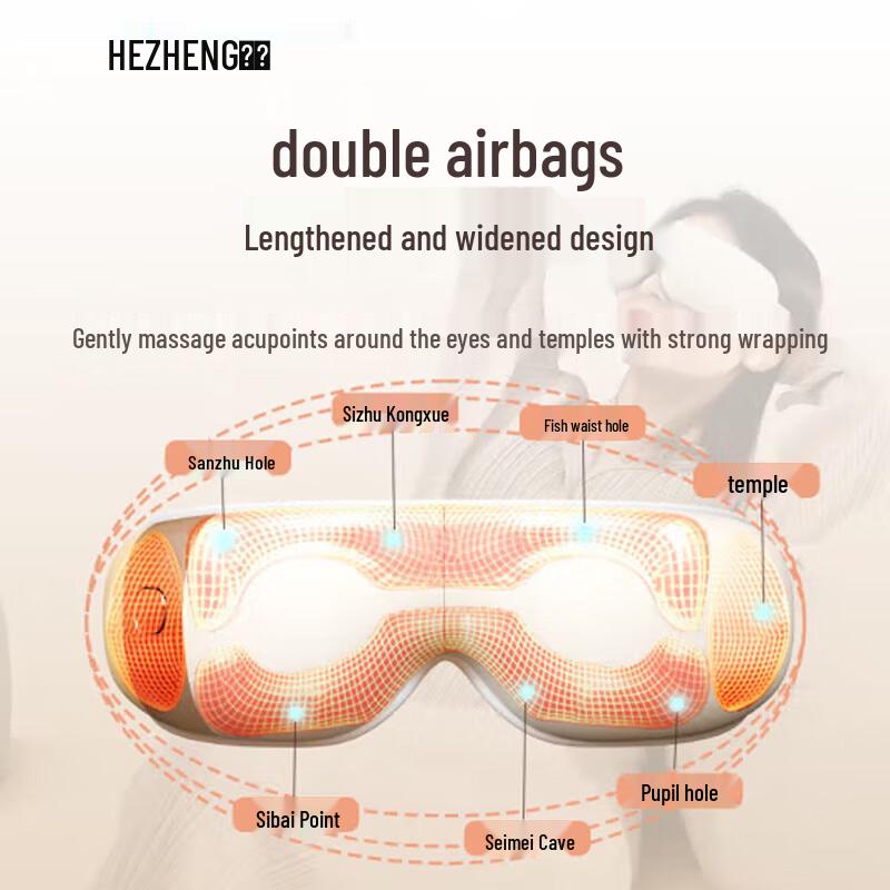 HEZHENG Immersive Eye Massager with Heat and Music