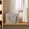 Triangular Hanger Storage Bag, Fabric Clothes Storage Basket With Handle And Base, Can Save Hanger Storage Space