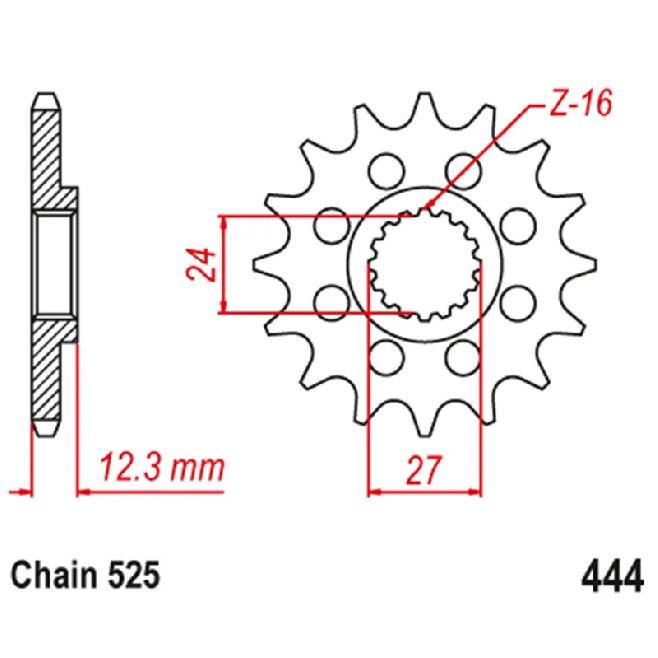 For Suzuki GSXR1000A GSX-R1000 2017- GSXR1000RA 17-21 525-17T Motorcycle Front Sprocket