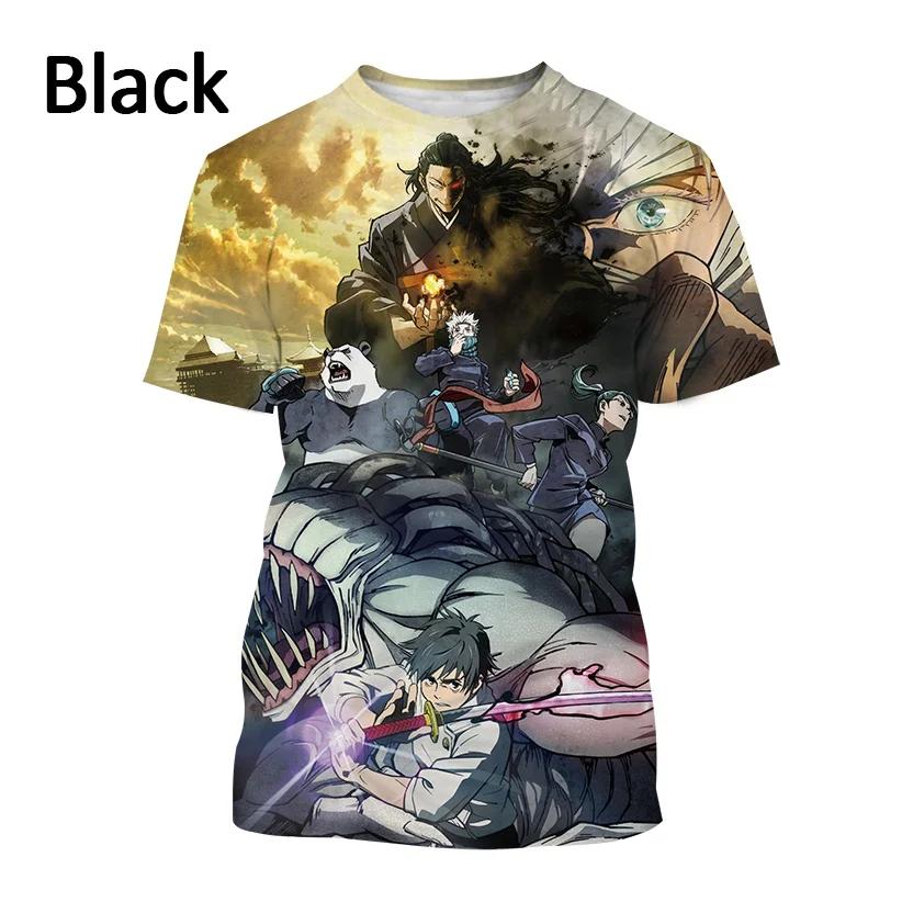 Summer Anime Jujutsu Kaisen 3D Printed T Shirt for Men and Women Casual Hip Hop Harajuku Short Sleeve T Shirt Tops