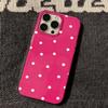 Aesthetics Polka Dot Phone Case For iPhone 17 AIR 16 15 14 13 12 11 Pro MAX Plus Y2K Jelly Shockproof Bumper Cover