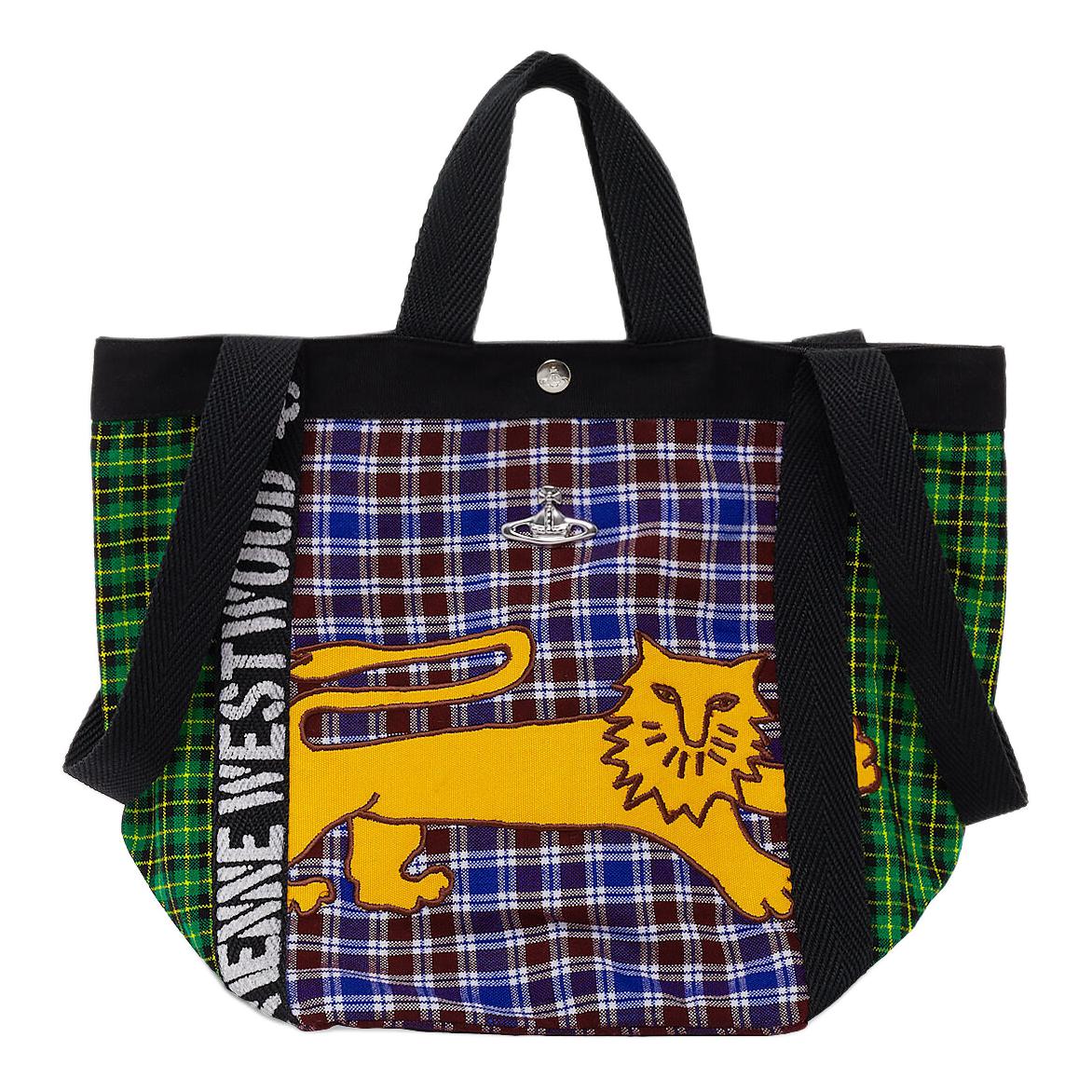 

VIVIENNE WESTWOOD West Queen Runner Patchwork Design Acrylic Tote Bag Medium Men Tote Bags Multicolor 4702000VUC006XMULTILIONPRINT Basic Set (Bag+Dust Bag)