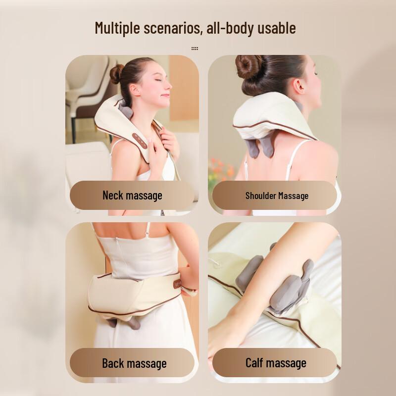 MEEEGOU Shoulder and Neck Kneading Massager CN plug (adapter included)