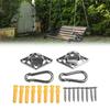 1/2Sets Heavy-Duty Wall Hanging Hook Swing Chair Brackets  For Boat Yoga Swing Hammocks