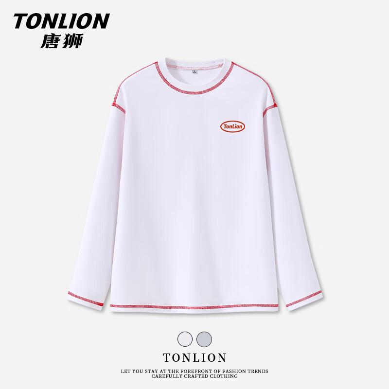 TonLion Women s Long-Sleeve Color Block T-Shirt S