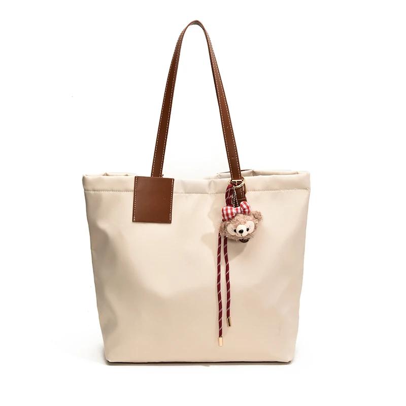 

Women s large capacity Oxford shoulder bag solid casual bag buckle design fashion bags