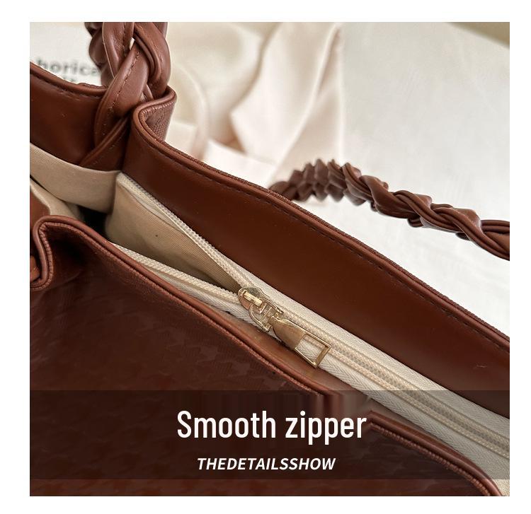 2025 Large Capacity Women's Soft Leather Shoulder Bag - Fashionable Handbag for Students