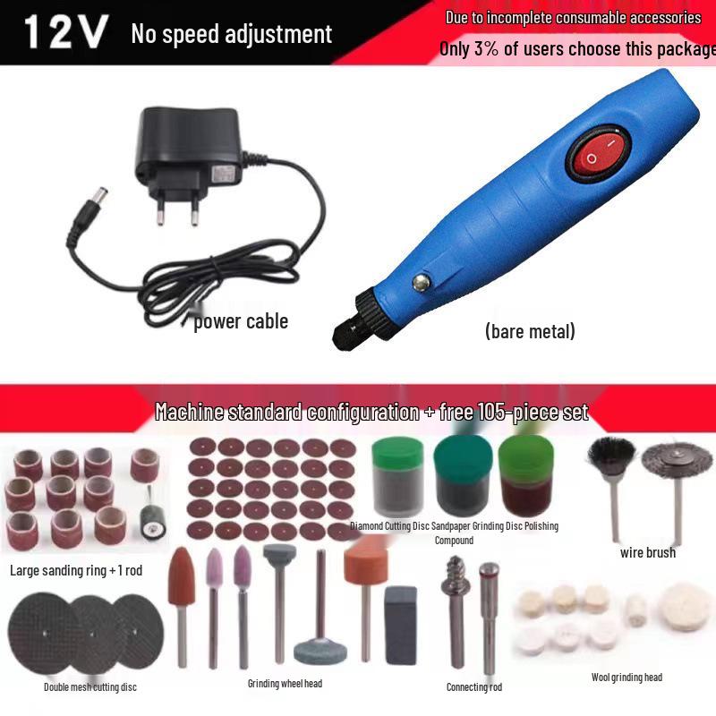 Copper Electric Grinder Pen for Wood, Jade, and Root Carving – Miniature Electric Drill and Grinding Tool